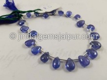 Tanzanite Smooth Pear Shape Beads